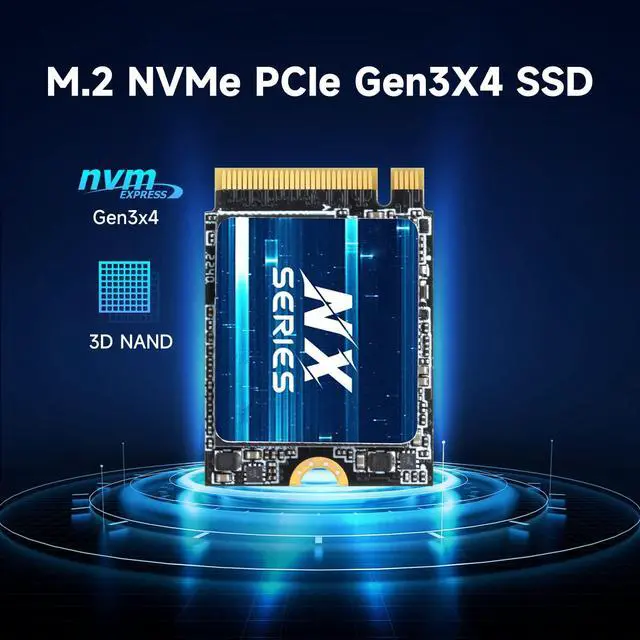 Alt view image 3 of 5 - KingSpec 512GB M.2 2230 SSD NVMe Gen3x4, PCIe 3.0 SSD with 3D NAND Flash, Internal Solid State Hard Drive for Steam Deck & Surface Pro (Read Speed up to 3500MB/s)