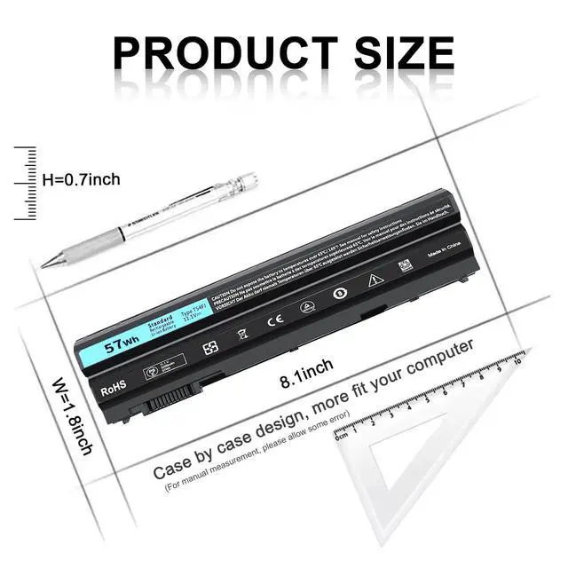Alt view image 2 of 5 - TSKYBEAR New Replacement T54FJ Laptop Battery for Dell Latitude E6420 E6430 E6440 E6540 E5420 E5430 E5520 E5530 E6530; Inspiron 14R 5420 15R 5520 7520 17R 5720 7720 P/N: 8858X 1 M5Y0X T54F3 X57F1 1