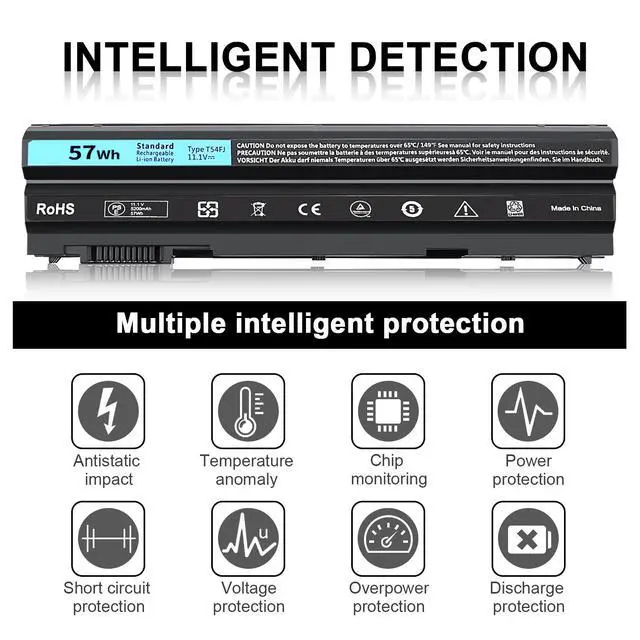 Alt view image 4 of 5 - TSKYBEAR New Replacement T54FJ Laptop Battery for Dell Latitude E6420 E6430 E6440 E6540 E5420 E5430 E5520 E5530 E6530; Inspiron 14R 5420 15R 5520 7520 17R 5720 7720 P/N: 8858X 1 M5Y0X T54F3 X57F1 1