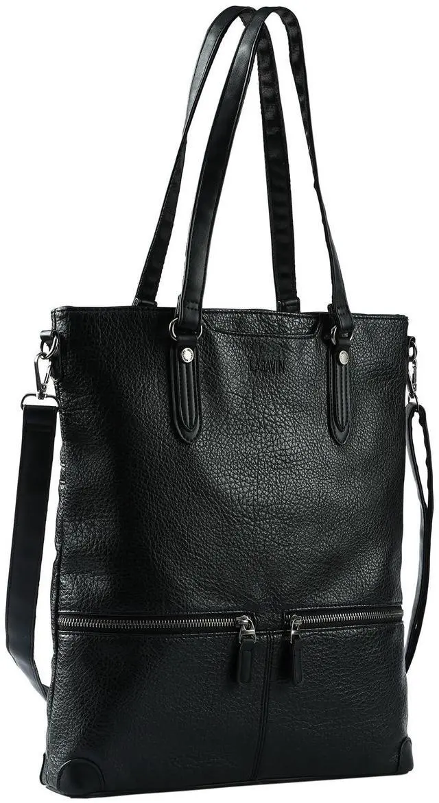 Main image of Laptop Tote Bag, Leather Work Tote for Computer Bag Waterproof Lightweight Shoulder Bag Purse Handbag Crossbody Bag