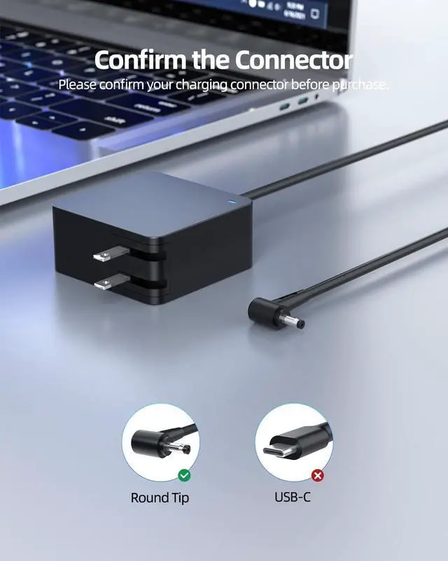 Alt view image 3 of 5 - AC Charger Compatible with Asus 15 M509 M509D M509DA M509DJ M509DL 14 M409DL M409DJ M409DA M409D M409 Laptop Power Supply Cord