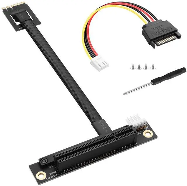 Main image of SinLoon M.2 NGFF Key A+E to PCIe X8 Extender Cable M.2 to PCI-E 8X Female Riser Cable for M2 2230