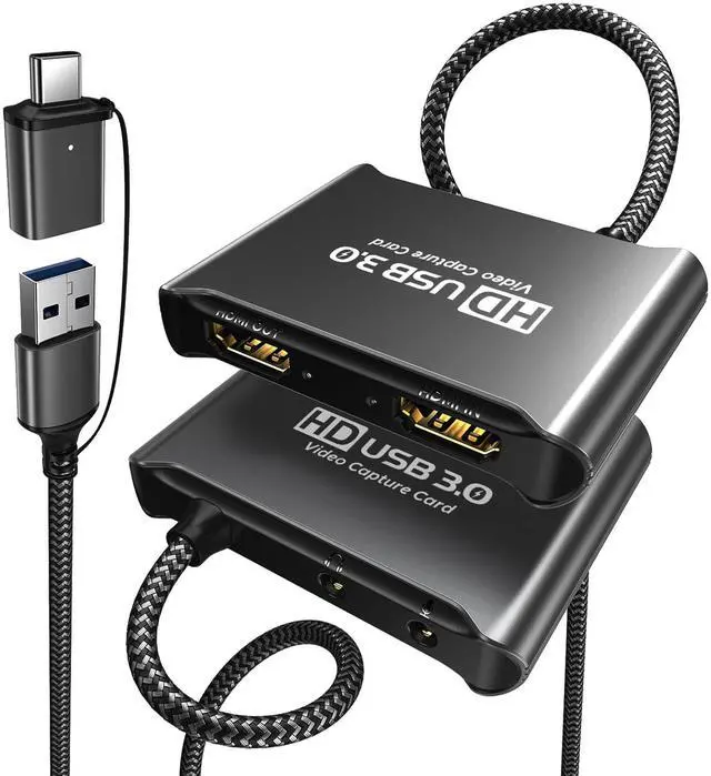 Main image of ByteWave USB 3.0 HDMI Capture Card, [Metalshell, 4K Loop Out, No Latency] Full HD 1080P60 HDMI to USB C Audio Video Game Capture Device for Streaming, Cam Link Compatible with Switch2/PS5/Xbox/PC/OBS