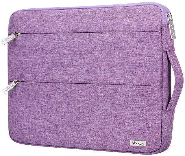 Main image of Voova 15.6 16 Inch Laptop Sleeve Case Compatible with MacBook Pro 16 M1/M2/M3/M4 Max 2019-2025, 15.6-16 Hp Lenovo Acer Asus, Waterproof Slim Computer Bag Cover with Handle, Lavender