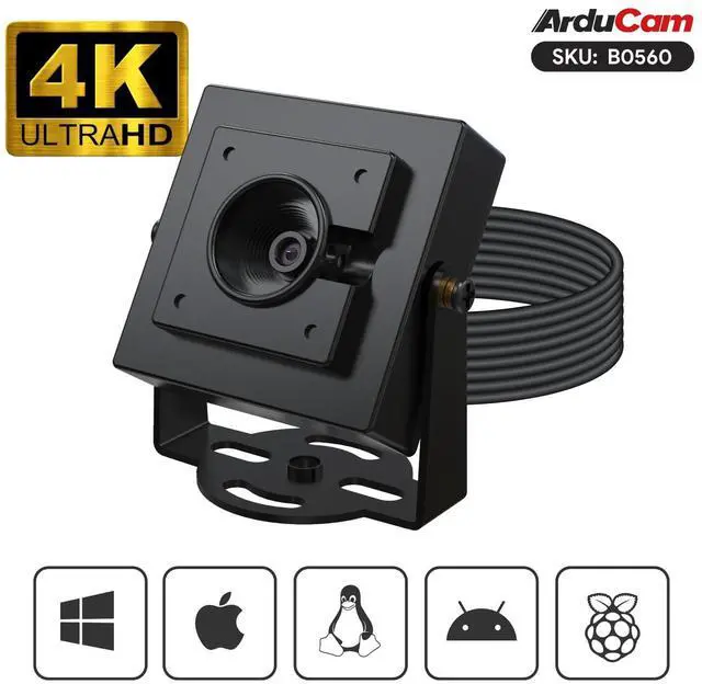 Alt view image 2 of 5 - Arducam 4K USB Camera Module, AutoFocus HDR Lightburn Camera for Windows, Linux