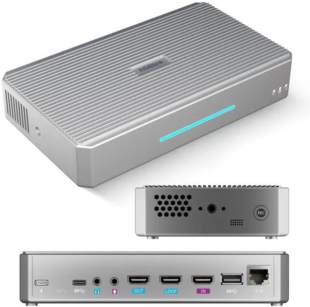 Main image of RGBlink StreamZ AI Agent System  Dual 4K60 Capture & Recording, Low Latency HDMI/USB-C 3.0 Game Capture Card for Streaming, PS5, Xbox, Switch, NAS Hub, AI Agents, Editing & Live Streaming for UGC