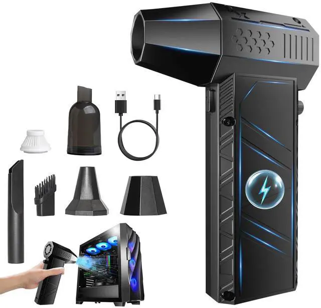 Main image of VVICOGARD Compressed Air Duster, 2 in 1 150000RPM Stepless Speed Electric Air Duster and Vacuum Cleaner, 8000mAh Rechargeable Powerful Air Blower for PC, Keyboard, Car, Outdoor