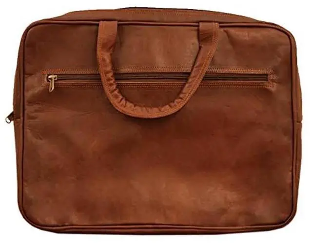 Alt view image 4 of 5 - WerKens 15.6-Inch Leather Laptop Sleeve for MacBook Pro Air 15-inch, 15.6-inch Laptop - Brown