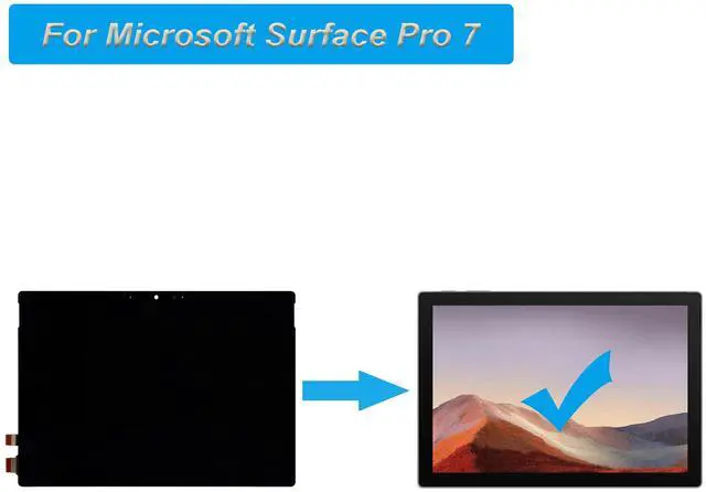 Alt view image 5 of 5 - LCD Display for Microsoft Surface Pro 7 1866 Replacement LCD Touch Screen Display Digitizer Full Assembly Parts