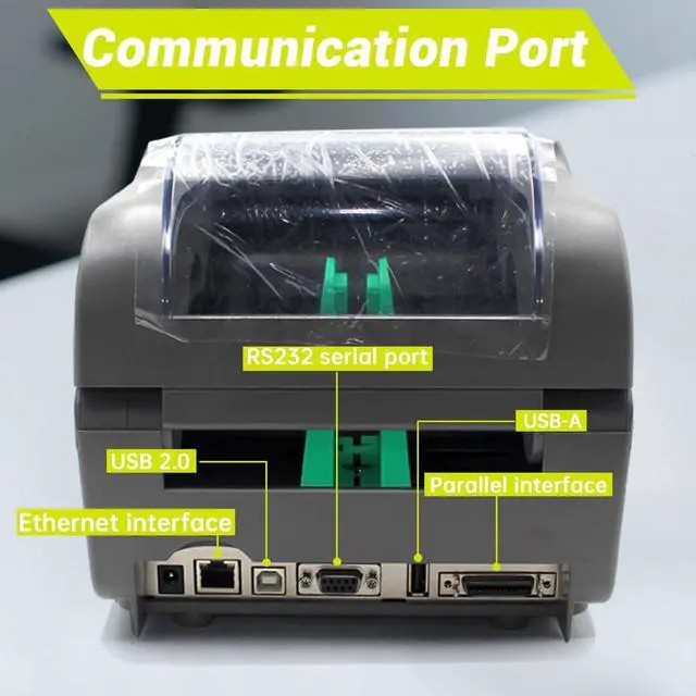 Alt view image 3 of 5 - GETPARTS EP2-00-0H000P00 Datamax E-Class E-4206P Mark III Professional Label Printer Model, LAN USB Serial Interface, with AC Adapter