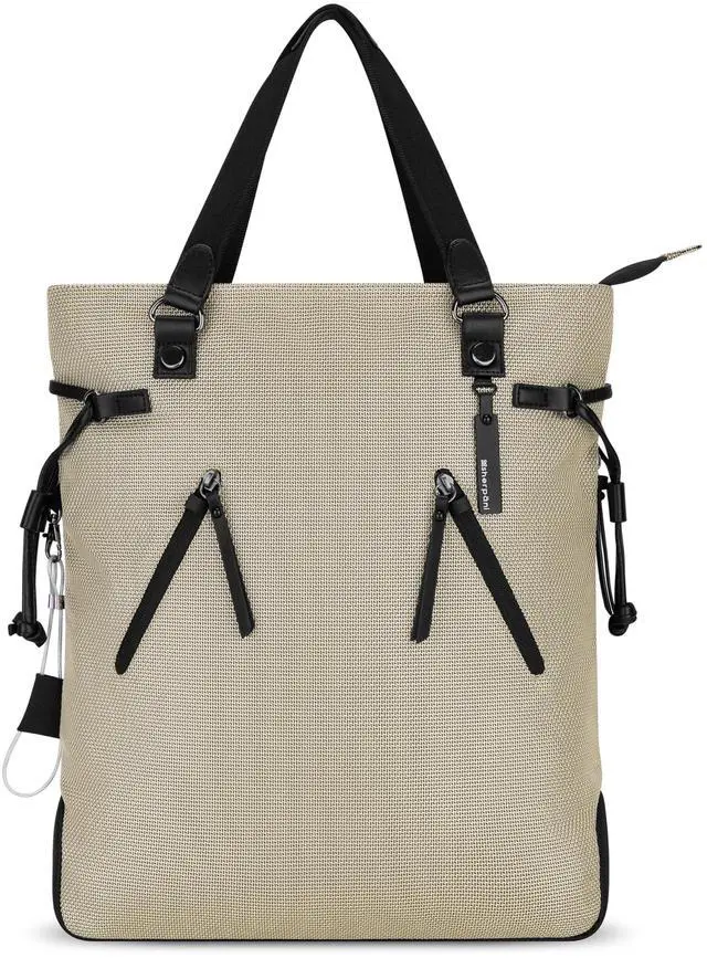 Main image of Sherpani Tempest, Anti Theft Convertible Backpack Tote, 14L Travel Backpack, Travel Gifts for Women, Handbags, RFID Protection, Metal Hardware, Fits 15 Laptop (No Sleeve) (Straw)