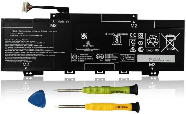 Main image of PC03XL M24648-005 Battery Replacement for HP Pavilion x360 14 15 14-DY 14-BA 14-CD 14-dw 15-er Pavilion Aero 13-be Pavilion x360 Convertible 14-dy Series HSTNN-OB1W M24421-271 M24421-AC1 PC03043XL