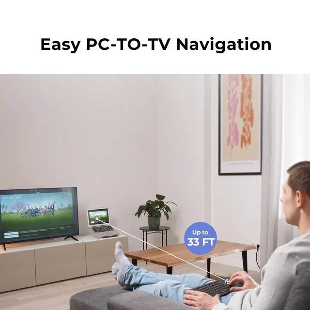 Alt view image 4 of 5 - CZUR Portable Computer Keyboard with Trackpad, Rechargeable Bluetooth Keyboard with Touchpad, Wireless Ultra Slim Keyboard for PC/Laptop/Tablet/Phone, for Windows/Android