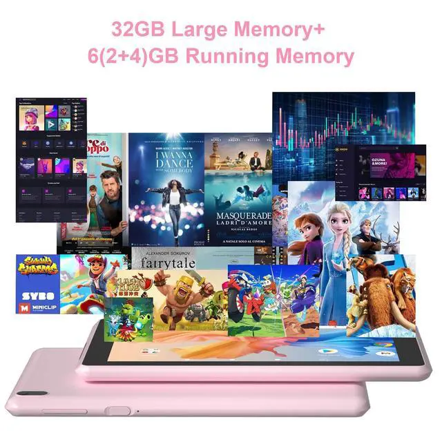 Alt view image 2 of 5 - CUPEISI Tablet Android 15, 7 inch Tablet, 6GB RAM+32GB ROM/ 1TB Expandable Tableta, 1.6Ghz Quad-core Processor Computer, 1024 * 600 IPS 7'' HD Touch Screen, 5MP Camera, WiFi, Game, Bluetooth