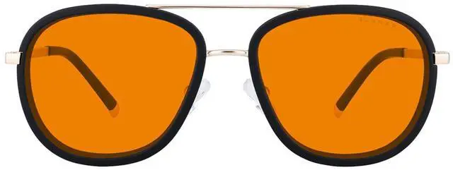 Alt view image 3 of 5 - GUNNAR Computer Glasses - Dume, Gold, Amber Max Lens - Blue Light Blocking & Anti Glare