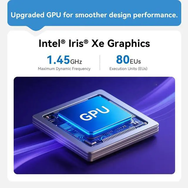 Alt view image 5 of 5 - Beelink EQi13 Pro Mini PC W-11 Pro i5-13500H 32GB DDR4 500G NVMe M.2 SSD Dual Display 4K@60Hz Output, Built in PSU WiFi 6/BT5.2/Dual Display Mini PC Computer