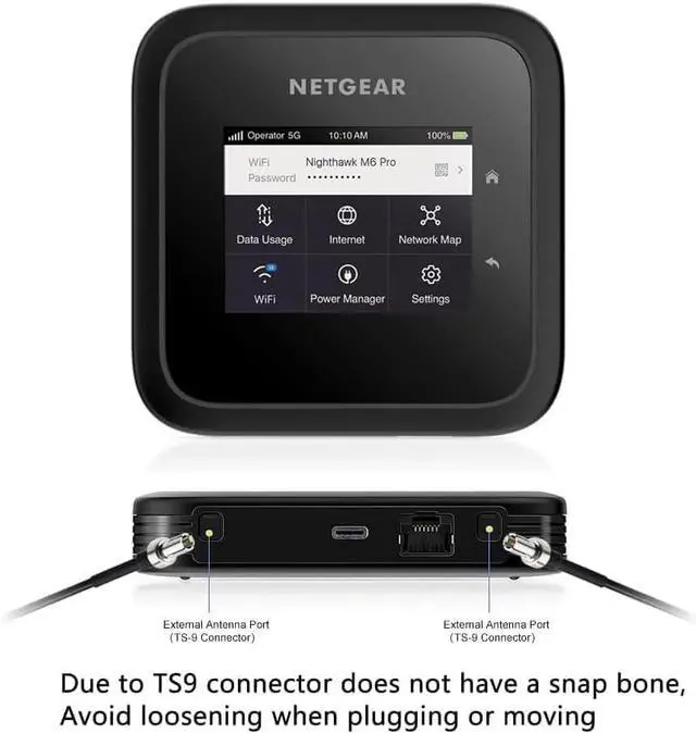 Alt view image 4 of 5 - Waterproof 4G LTE 5G TS9 Omnidirectional MIMO Antenna Compatible with Netgear Nighthawk MR6110 MR6150 MR6500 M6 Pro M7 Pro M1 MR1100 Verizon Hotspots Router, Boosts RV Home Internet, Slinkdsco