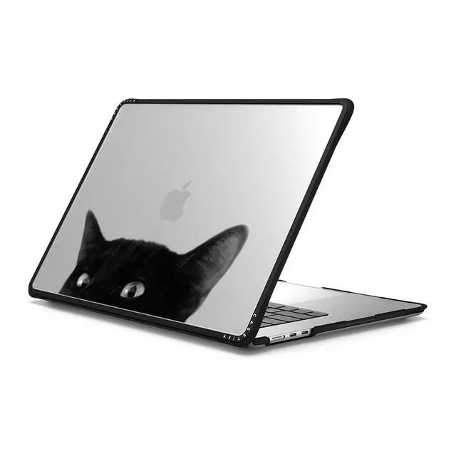 Alt view image 2 of 2 - CASETiFY Impact MacBook Air 15" (M2-M4) Case [Cushioned Impact Corners/Scratch-Resistant/Anti-Slip Grip] - CAT - Clear Black