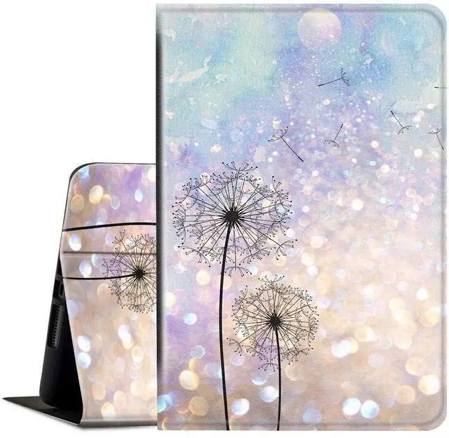 Main image of FUYOCWE Case for Amazon Kindle Fire HD 8 & 8 Plus Tablet Case (12th /10th Generation, 2024/2022/2020 Release) 8",PU Leather Multi-Angle Slim Folding Stand Smart Cover-Dandelion Florals