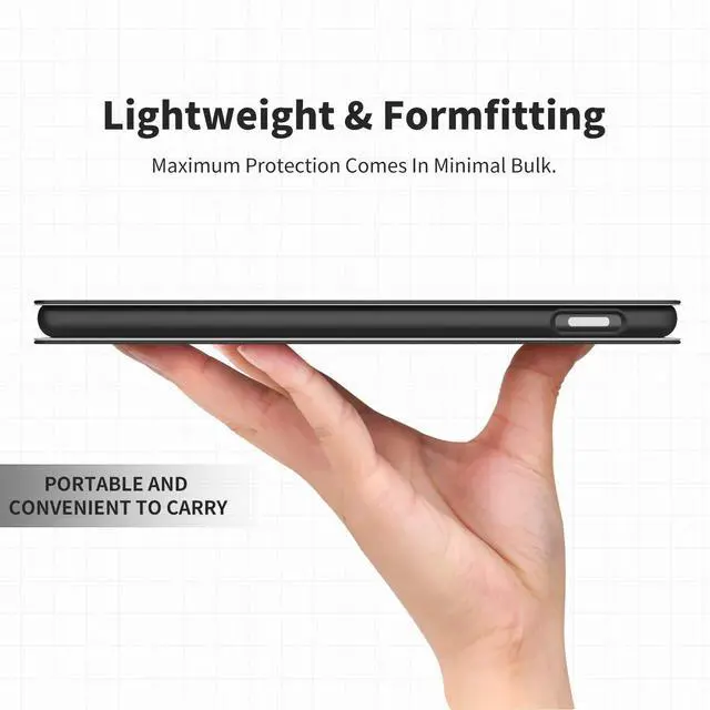 Alt view image 5 of 5 - FUYOCWE Case for Amazon Kindle Fire HD 8 & 8 Plus Tablet Case (12th /10th Generation, 2024/2022/2020 Release) 8",PU Leather Multi-Angle Slim Folding Stand Smart Cover-Dandelion Florals