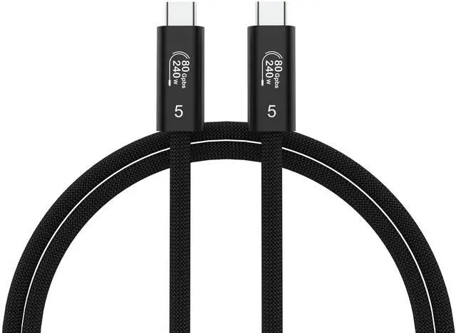 Main image of The upgraded 80Gbps USB 4 Cable for Thunderbolt 5 Cable, 240W Charging and 16K/8K Displays, 3.3ft USB- C to USB C Cable, Compatible With USB 4,Thunderbolt 4/3, iphone16/17,ipad pro,MacBook pro/Air