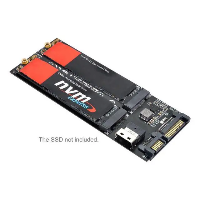 Alt view image 5 of 5 - chenyang M.2 NVME to SFF-8654  NGFF SSD to SATA 2 in 1 Combo Adapter with SFF-8654 Cable for Mainboard Internal Expansion (Not Work NVME SSD to SATA)