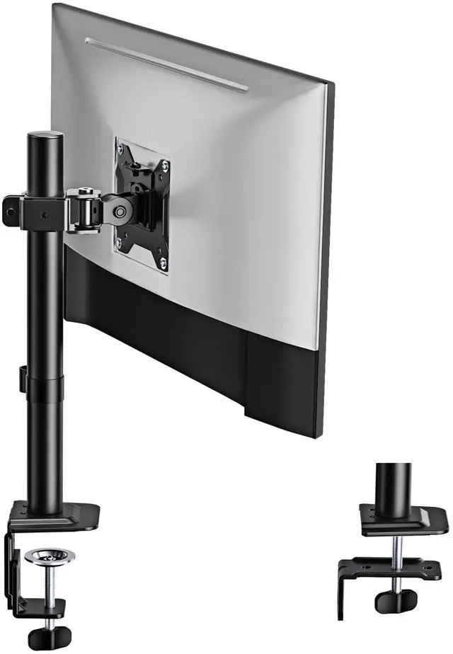 Main image of monTEK Single Monitor Stand, Stable Monitor Arm for 17-32 inch& 22lbs Capacity Screen, Height Adjustable Desk Mount with C Clamp and Grommet Base, VESA 75 * 75MM/ 100 * 100MM