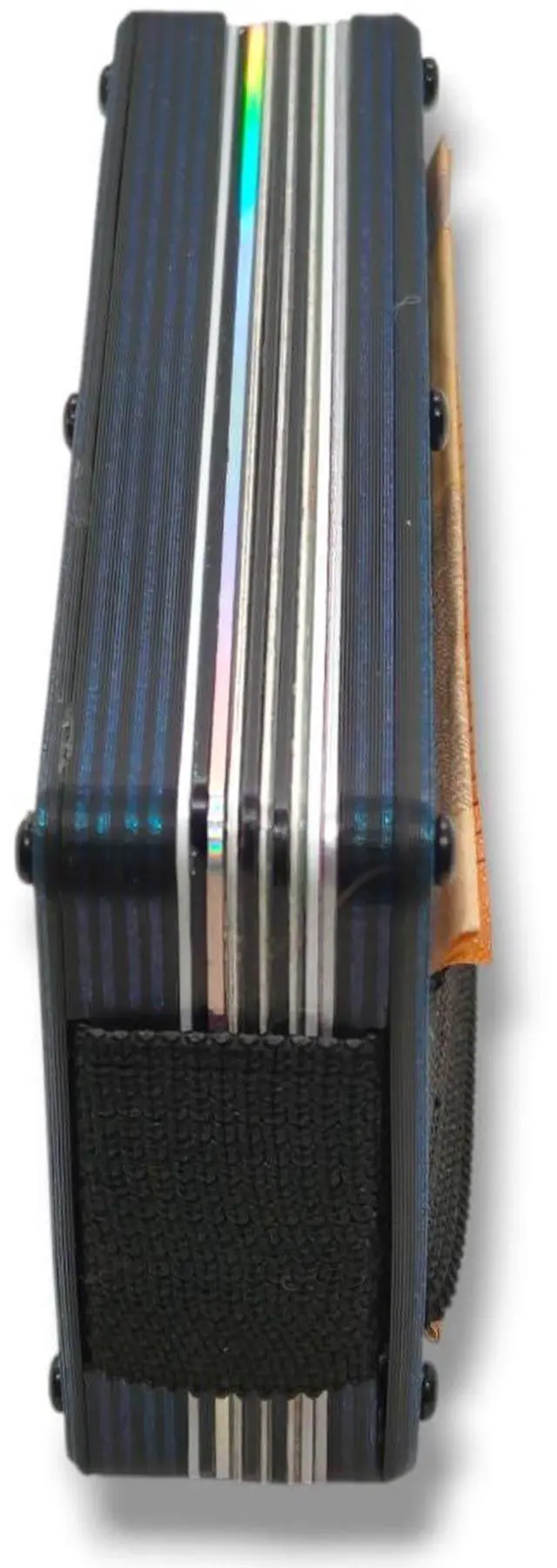 Alt view image 5 of 5 - Wallet Compatible with YubiKey 5C NFC and USB-A/USB-C  Slim Card Holder with Elastic Strap  Holds Security Keys, Bills, and 10+ Cards  Compact Minimalist Design (USB-C, Olive Green)