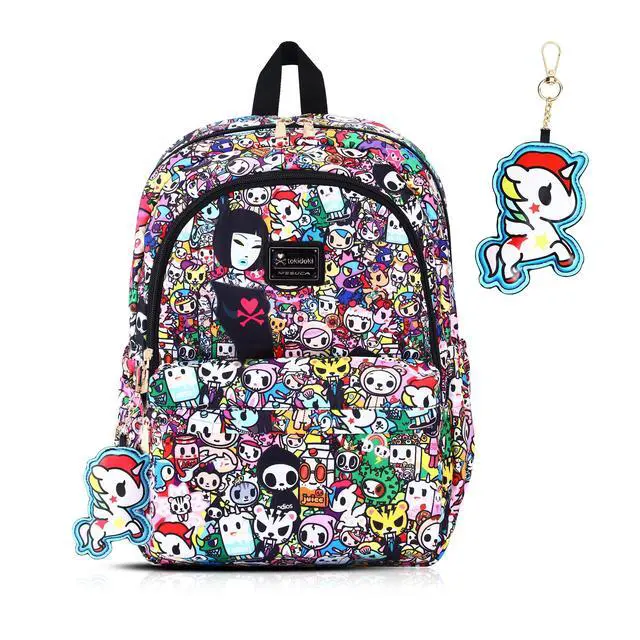 Main image of Tokidoki Backpack with Unicorno Keychain Cute Travel Laptop Backpack for Women Casual Bag Lightweight Backpack Daypack Handbag (Backpack-Signature)