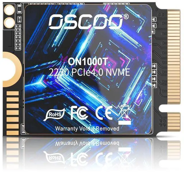 Main image of OSCOO 512GB M.2 2230 NVMe Gen4x4 PCIe SSD, Up to 5200MB/s, 3D NAND, Graphene-Copper Pad Thermal Solution, Compatible with Steam Deck, ASUS ROG Ally, Microsoft Surface, Laptops, Mini PCs, Ultrabook