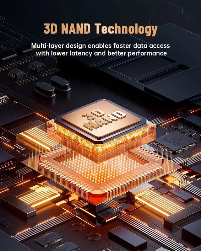 Alt view image 4 of 5 - OSCOO 512GB M.2 2230 NVMe Gen4x4 PCIe SSD, Up to 5200MB/s, 3D NAND, Graphene-Copper Pad Thermal Solution, Compatible with Steam Deck, ASUS ROG Ally, Microsoft Surface, Laptops, Mini PCs, Ultrabook