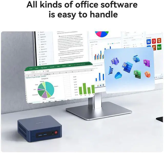 Alt view image 4 of 5 - Beelink SER3 Mini PC AMD Ryzen 3 3200U (2C/4T) up to 3.5GHz, 16GB DDR4 2400MT/s 500GB PCIE3.0 SSD Graphics 3core 1200 MHz, Mini Desktop Computer Support Dual HDMI 4K Display/1000Mbps LAN/BT5.0/USB3.2