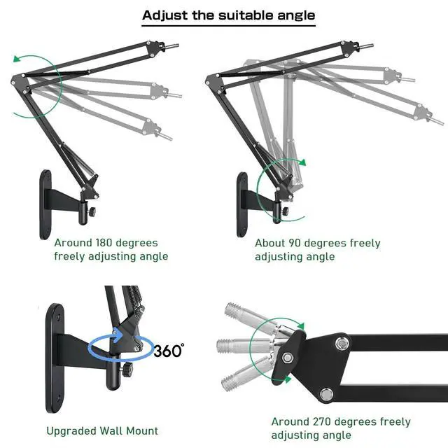 Alt view image 3 of 5 - AceTaken Tiny-2-Lite Webcam Wall-Mount Holder Stand Compatible with OBSBOT Tiny 2 Lite/Tiny 2 / Meet 2 / Meet SE/Meet/Tail 2 / Tail Air Webams