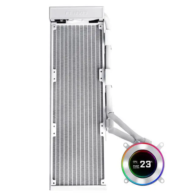 Alt view image 2 of 5 - Lian Li Hydroshift II 360 Liquid CPU Cooler - Flexible Slide-Tube Clamp Coolant Pathway - 2.1 IPS LCD Screen - 3 Control Mode - Fits Most PC Fans - LGA 1851/1700, AMD AM5/AM4 - Black (HS2LCD36W)