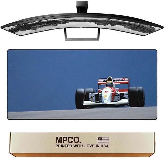 Main image of MPCO. Racing Series Large Gaming Mouse Pad -36" x 17" Aeroglyde Fabric British Gp Gaming Desk Mats - Non-Slip, Washable, Mat for Computer Desk, Smooth Glide for Precision Gaming & Work