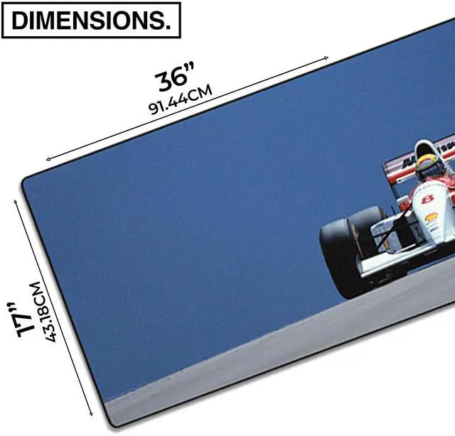 Alt view image 2 of 5 - MPCO. Racing Series Large Gaming Mouse Pad -36" x 17" Aeroglyde Fabric British Gp Gaming Desk Mats - Non-Slip, Washable, Mat for Computer Desk, Smooth Glide for Precision Gaming & Work