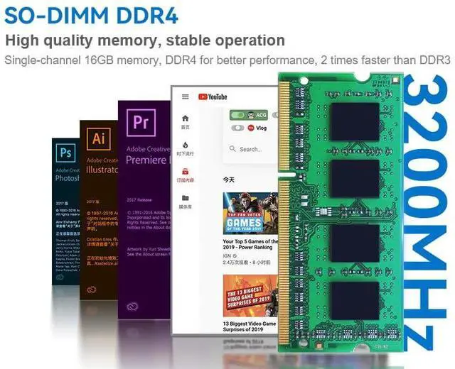 Alt view image 4 of 5 - Beelink Mini S12 Mini PC, 12th Intel Alder Lake- N95 (4C/4T, up to 3.4GHz), 8GB DDR4 256GB M.2 SSD, Mini Desktop Computer Support 4K@60Hz Dual Display/BT 5.2/WiFi 6/USB 3.2/Gigabit Ethernet