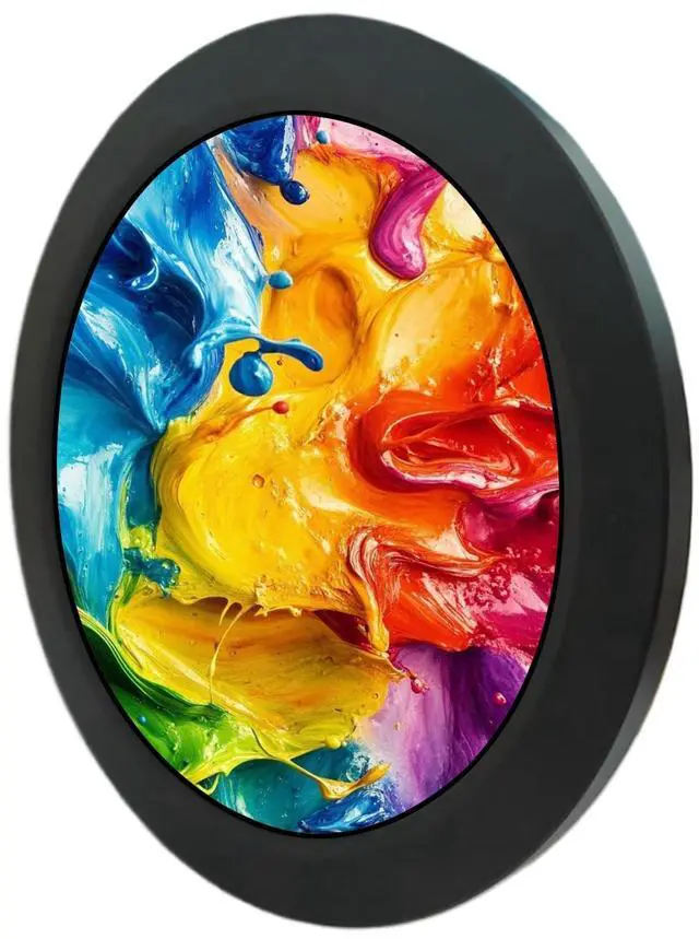 Alt view image 2 of 5 - VSDISPLAY DIY Round Screen Display 4 Inch Circle LCD 720x720 with Mini H/D Input for PC Monitoring,Car Dashboard,Gaming Mods,Black