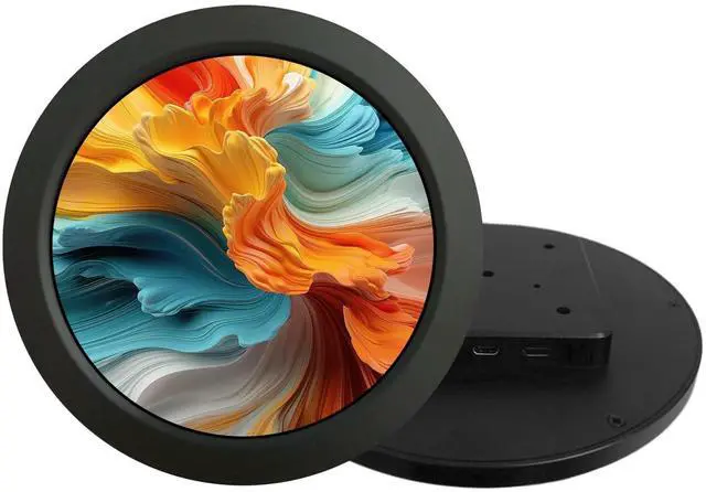 Alt view image 3 of 5 - VSDISPLAY DIY Round Screen Display 4 Inch Circle LCD 720x720 with Mini H/D Input for PC Monitoring,Car Dashboard,Gaming Mods,Black