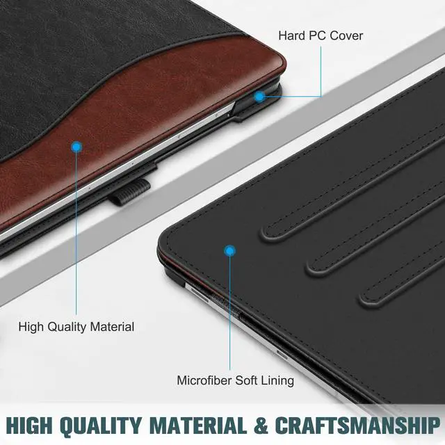 Alt view image 5 of 5 - Fintie Case for Samsung Galaxy Tab S10 Lite/ S10 FE/ S9 FE 5G 10.9 Inch/Tab S9 11 Inch with S Pen Holder, Multi-Angle Viewing Protective Cover with Pocket, Auto Sleep/Wake, Dual Color