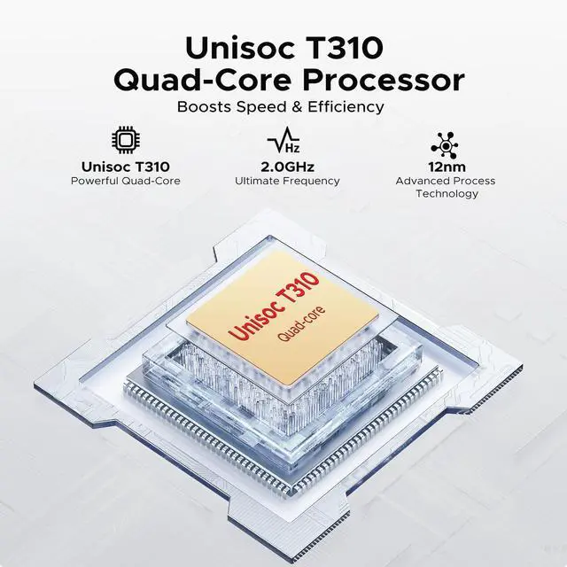 Alt view image 4 of 5 - DOOGEE Tab A9 10 inch Tablet with Keyboard, Android 15 Tablet 12GB+64GB/2TB Expand, 2.0GHz Quad Core Android Tablets, 6580mAh,1280x800 IPS HD Touchscreen,Dual Speakers,5G WiFi,BT5.0,Face Unlock