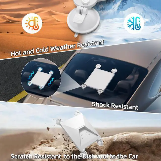 Alt view image 3 of 5 - Starlink Mini Suction Cup Mount, 2 in 1 Starlink Mini Liquid Protective Case Cover Suction Mount Kit for Sunroof Mounting Truck, Boat, Car Roof, RV Window