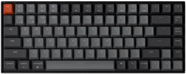 Main image of Keychron K2 75% Layout Bluetooth Wireless Mechanical Gaming Keyboard Silent K Pro Red Switch/White LED Backlit/USB C/Anti Ghosting/N-Key Rollover, 84 Keys, for Mac Windows
