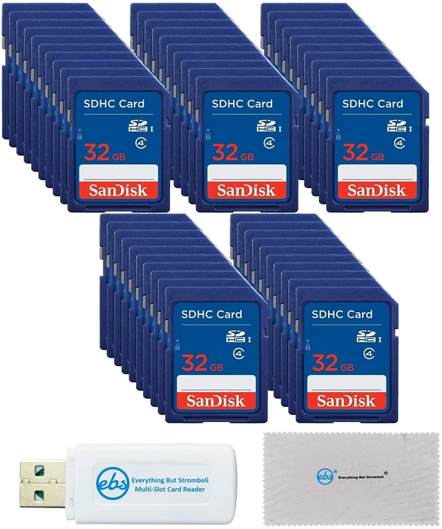 Main image of SanDisk 32GB SDHC Card 50 Pack Class 4 Memory Cards