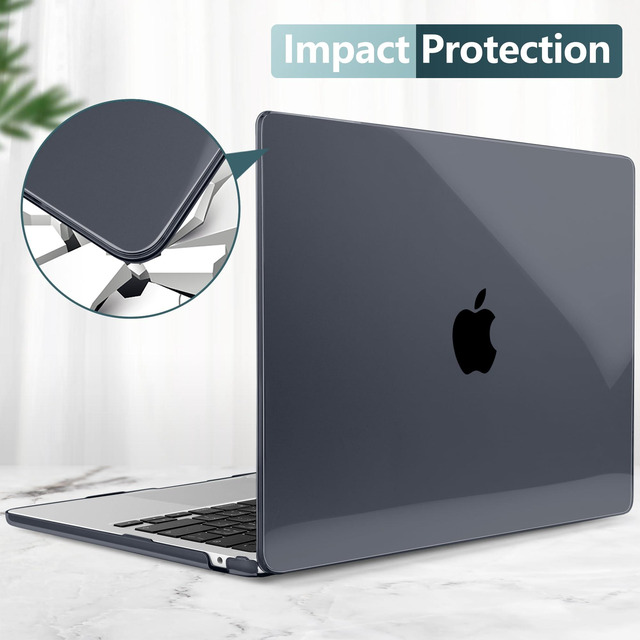 Custodia Rigida Ultra Sottile Per MacBook Air 15” M4/M3/M2 (2025-2023) – Texture Opaca, Antigraffio, Trasparente Opaco