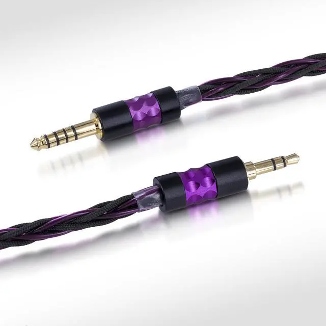 Alt view image 4 of 4 - Herdslive Yongse DarkSoul HiFi Upgrade Cable, 8-Core Pure Silver & Silver-Plated Copper IEM Cable, Noise-Isolating Audio Earphone Wire for 0.78 2-Pin IEMs with 3.5mm Balanced Plug (3.5mm Balanced)