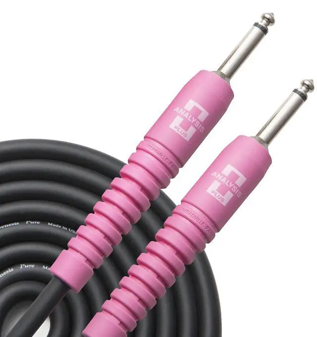 Main image of Analysis Plus Standout Pink Genesis Pure Instrument Cable 20ft Straight to Straight