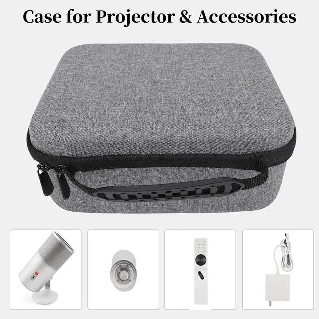 Alt view image 5 of 5 - Diyeeni Projector Carrying Case, Compatible with MoGo4, PLAY6, MoGo3Pro Portable Storage Case with Easy Carry Handle, Travel Bag for Projector, Remote, Charging Accessories
