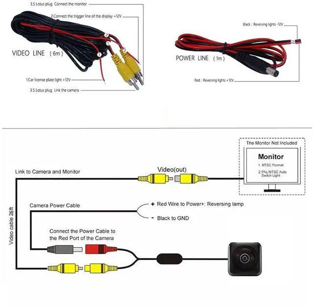Alt view image 4 of 5 - Vlicevrn HD Fisheye Vehicle Car Rear View Camera Night Vision Backup Parking Camera for Toyota 4Runner N210 MK4 / Hilux Surf N210 / SW4 N210 MK4 / Fortuner/Innova (Fisheye Fixed)