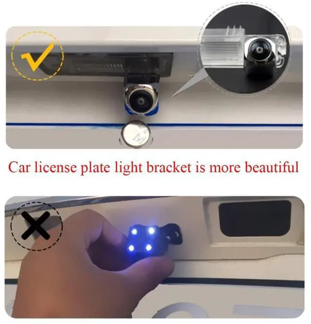 Alt view image 5 of 5 - Vlicevrn HD Fisheye Vehicle Car Rear View Camera Night Vision Backup Parking Camera for Toyota 4Runner N210 MK4 / Hilux Surf N210 / SW4 N210 MK4 / Fortuner/Innova (Fisheye Fixed)